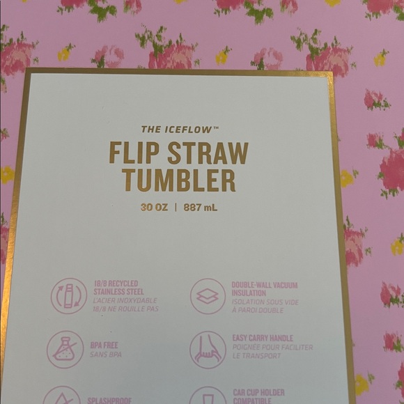 Stanley x Love Shack Fancy Ibiza Sunset BOX ONLY ICEFLOW FLIP STRAW 30 Oz - Picture 3 of 4